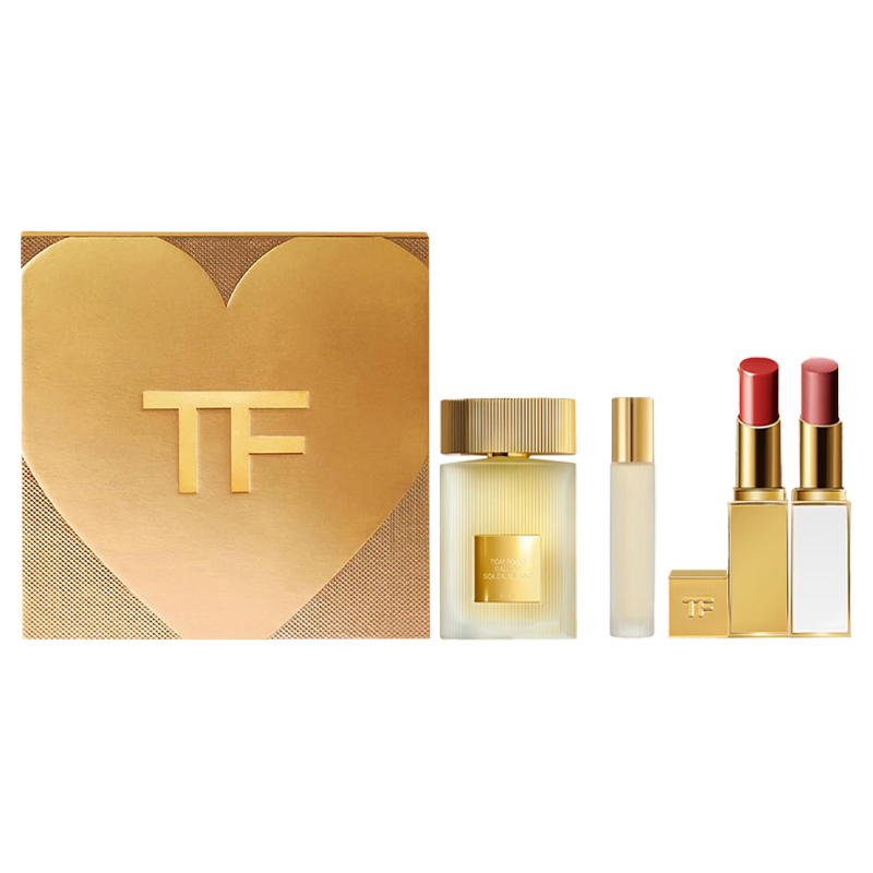 

TOM FORD TF 520 Limited Sparkling Glow Red Box набор духов Eau De Parfum EDP Black Currant Litchi из четырех предметов