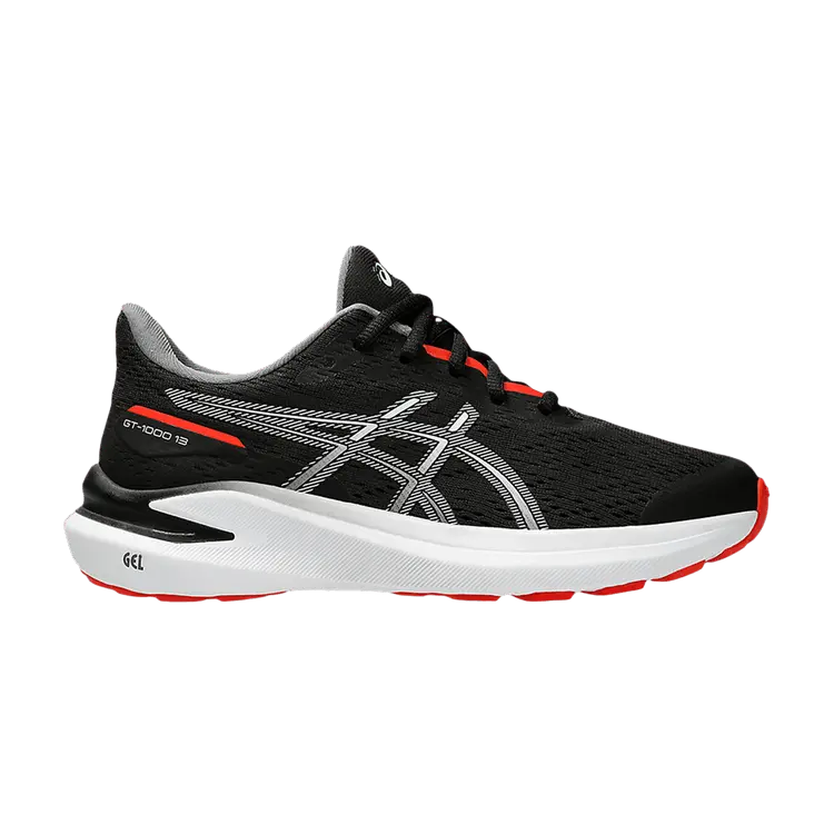 

Кроссовки ASICS GT 1000 13 GS Black Fiery Red, черный