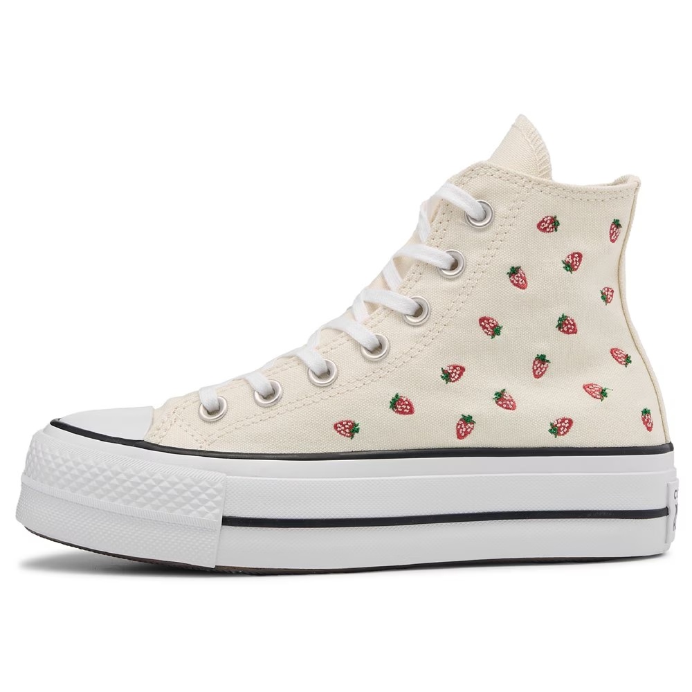 Кеды на платформе Chuck Taylor All Star Hi Lift от Converse, egret/strawberries — фото 3