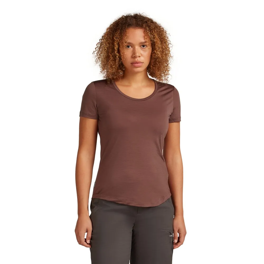 

Футболка Icebreaker Merino Blend 125 Cool-Lite Sphere Scoop, коричневый