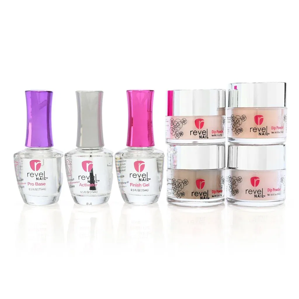 Стартовый набор для наращивания ногтей Revel Nail Choice of Colors Dip Powder, Neutral Ground — фото 2