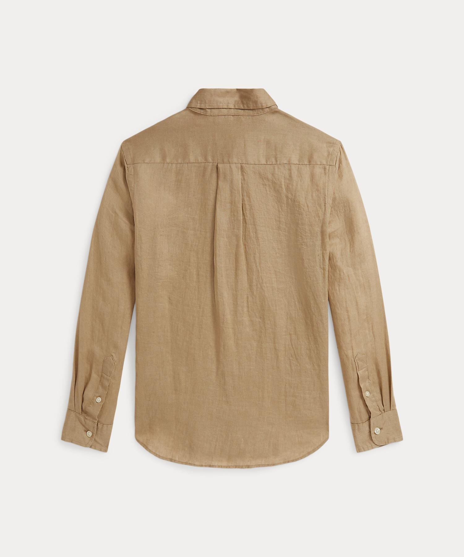 Льняная рубашка (Для мальчиков 8-20 лет) Polo Ralph Lauren, 260 Brown — фото 2