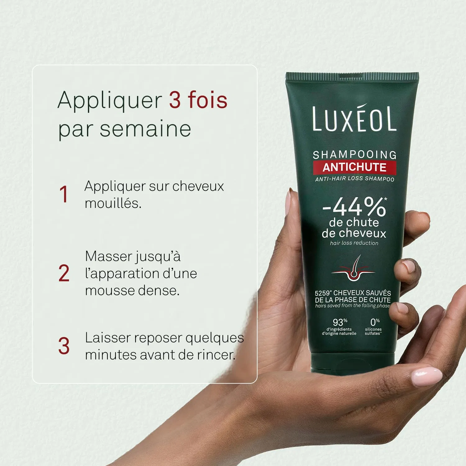 Шампунь против выпадения волос Luxéol Hair Loss с кератином 200 мл Luxéol — фото 4