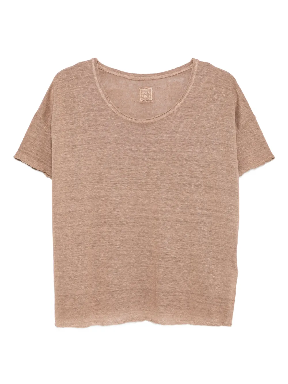 

Футболка из льна с необработанным краем 120% Lino, коричневый