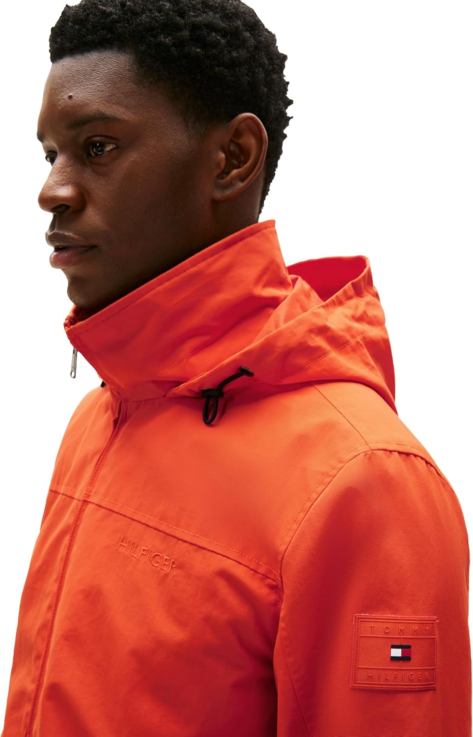 Легкая мужская водонепроницаемая куртка-бомбер Tommy Hilfiger Regatta, Brilliant Orange — фото 4
