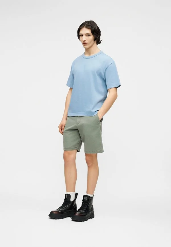 Мягкая укороченная базовая футболка Gap, Blue — фото 2