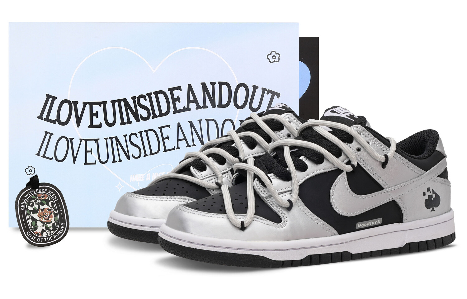 

Обувь для скейтбординга Dunk Kids для начальной школы Nike, серебряный