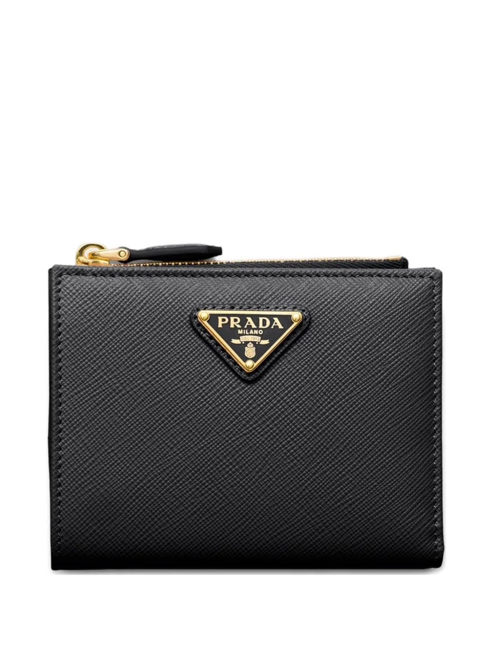 

Маленький кошелек из сафьяновой кожи Prada, черный