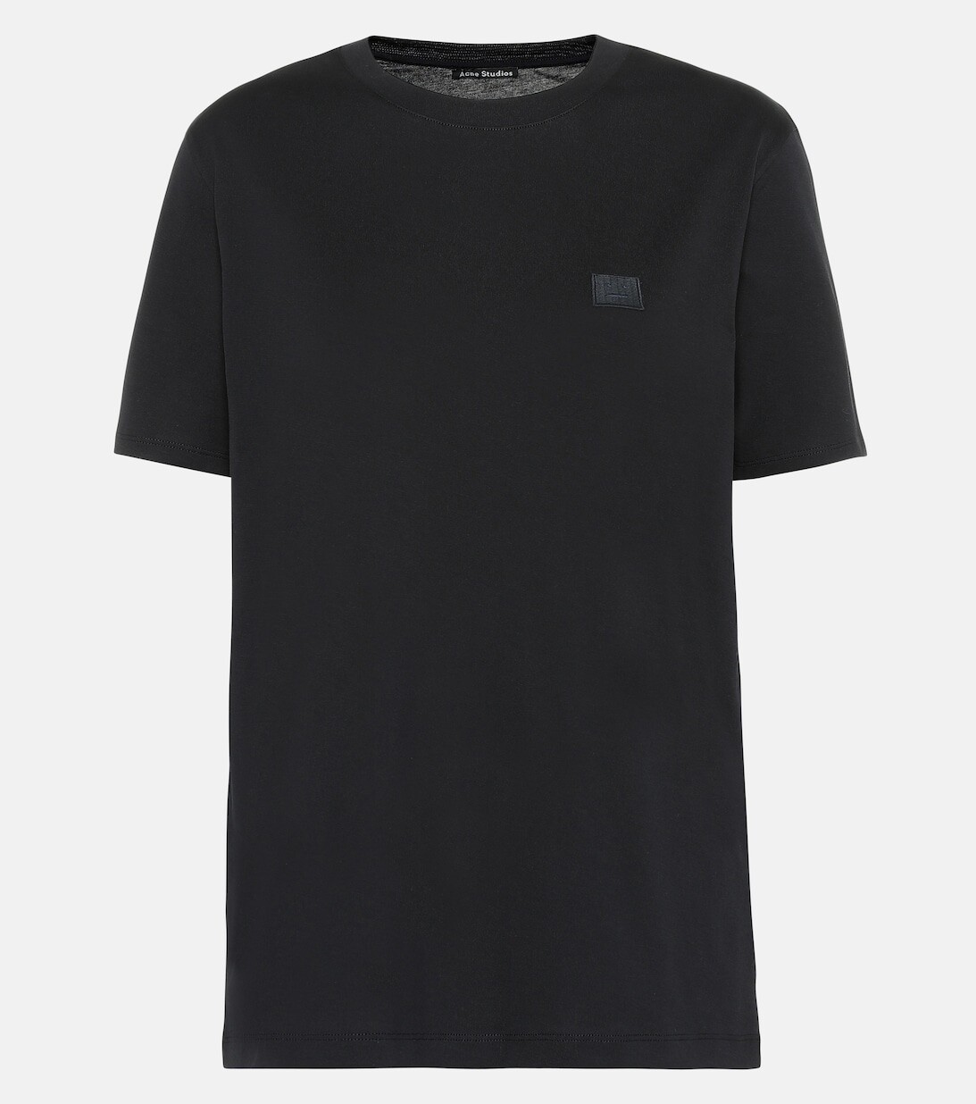 

Футболка Face из хлопкового джерси ACNE STUDIOS, черный