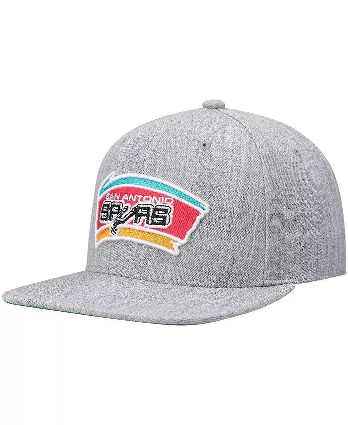 

Мужская серая бейсболка San Antonio Spurs Hardwood Classics Team 2.0 Snapback Mitchell & Ness