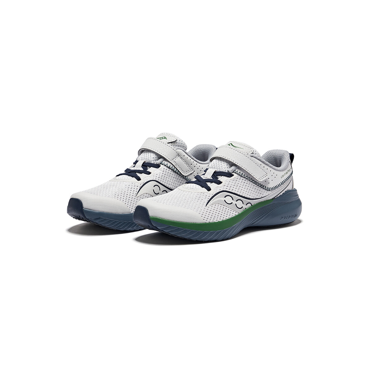 Кроссовки Kinvara 14 Kids, низкие, светло-серые, орхидея Saucony, цвет Light gray orchid — фото 4