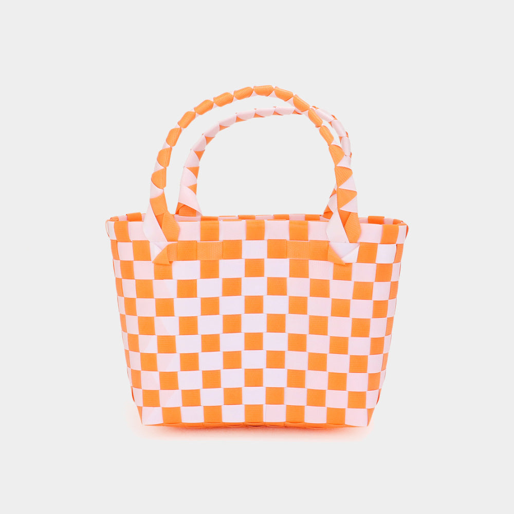 

Плетеная миниатюрная сумка-тоут FASHNZFAB, оранжевый