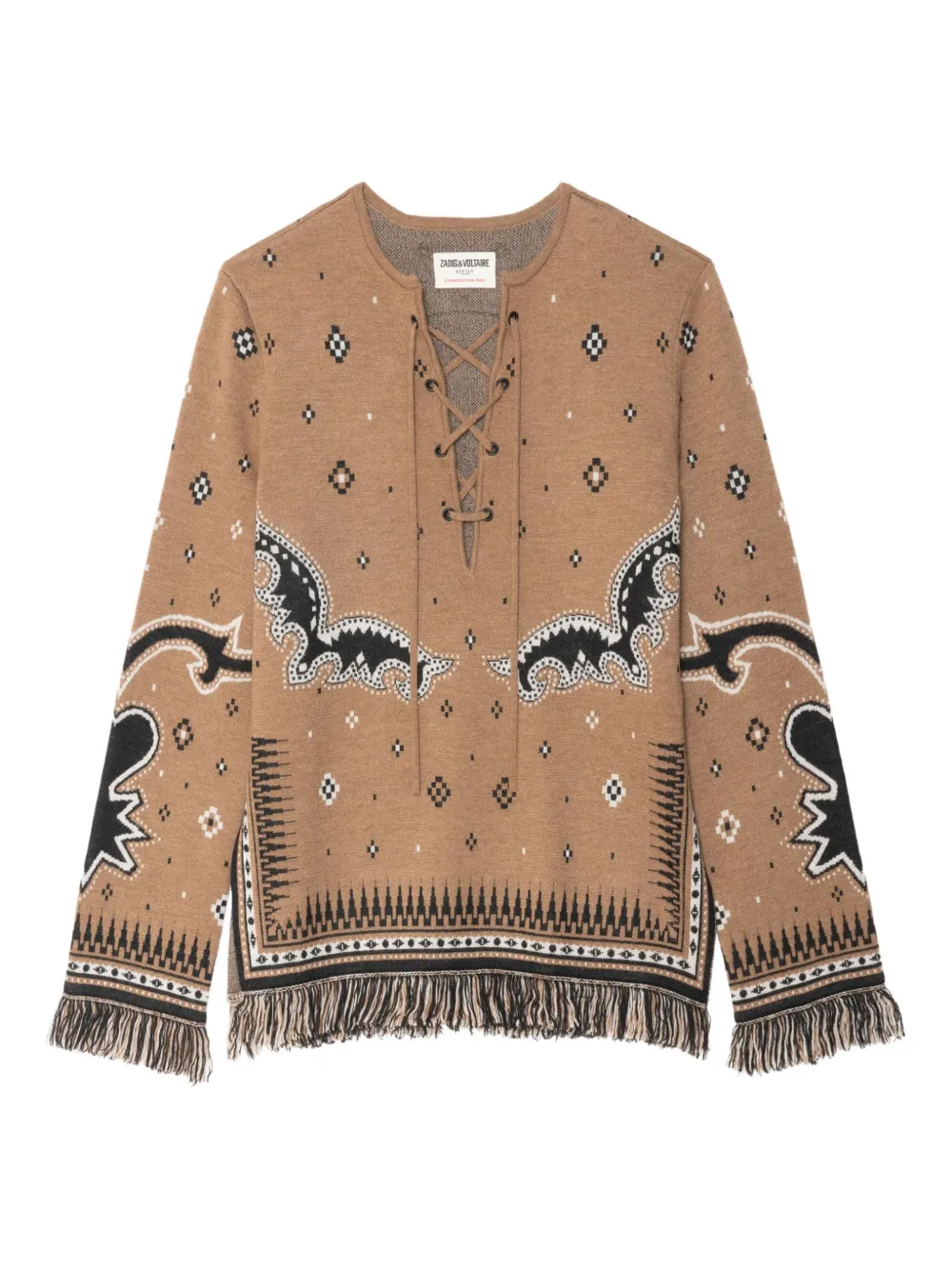 

Свитер с принтом Zadig&Voltaire, нейтральный