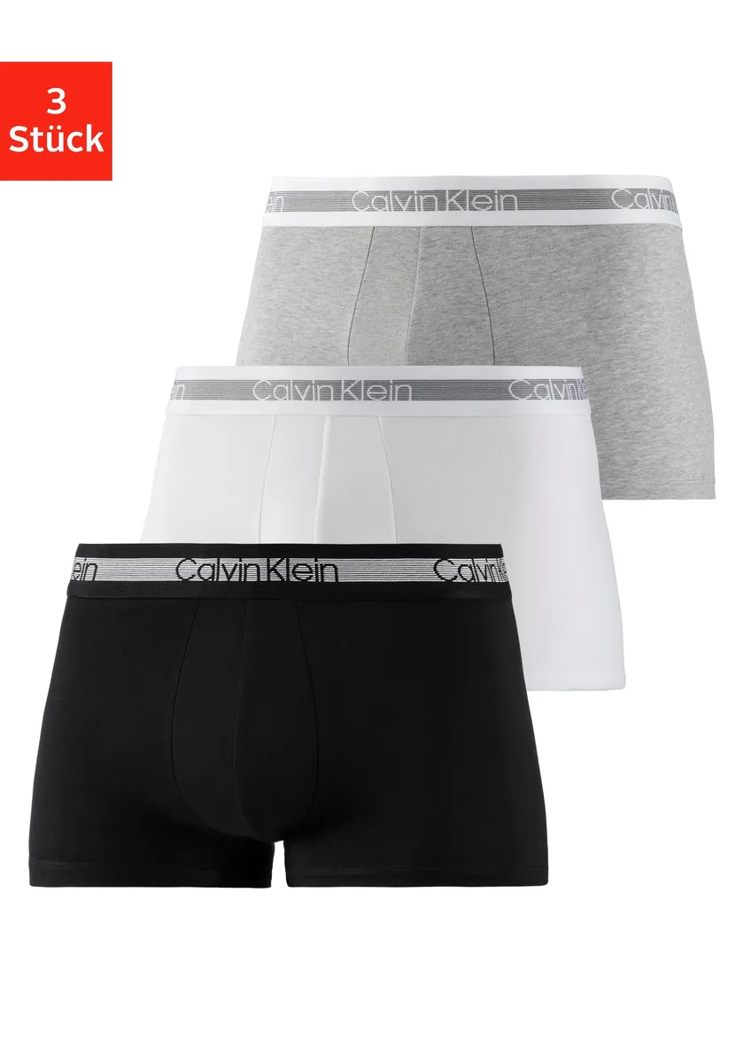 

Calvin Klein Underwear Трусы "Cooling" (3 шт.), пояс в тонкую полоску, белый