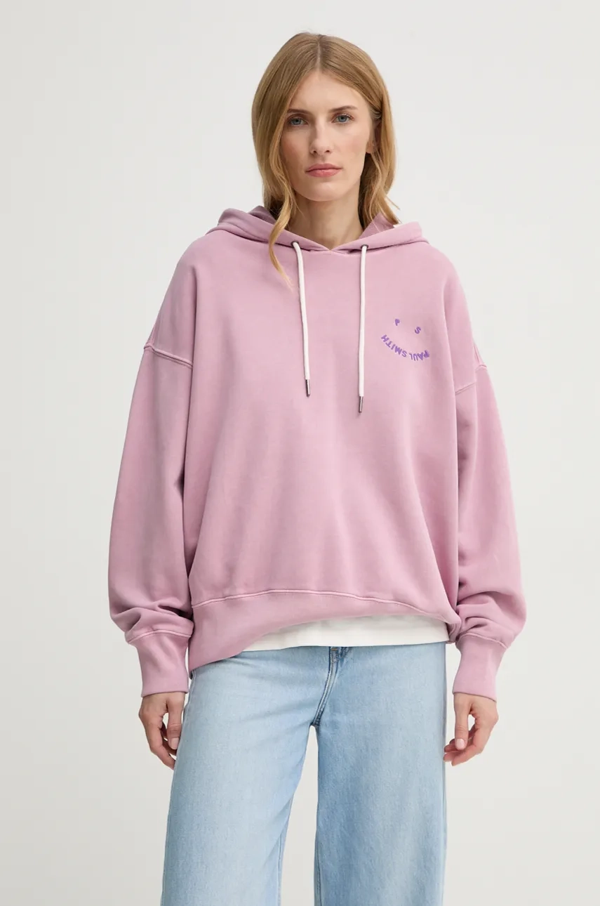 

Хлопковая толстовка PS Paul Smith, фиолетовый