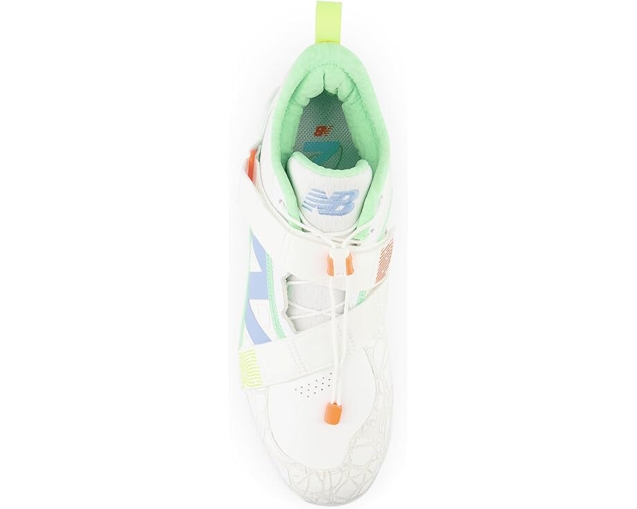 Кроссовки New Balance FuelCell Lindor v2 Metal, цвет Optic White/Neon Dragonfly — фото 2