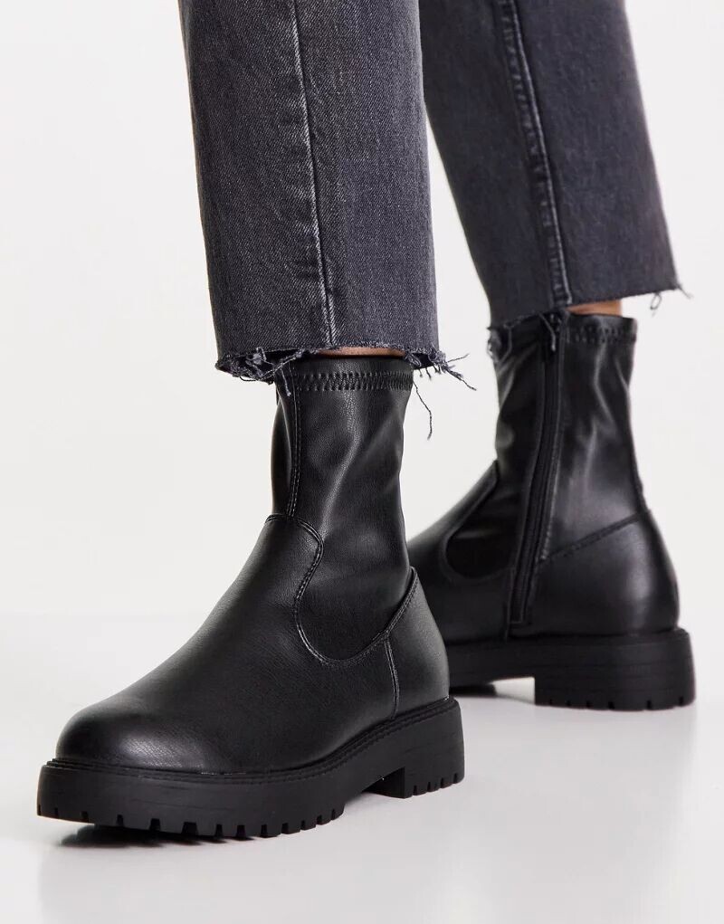 

Черные ботинки-носки ASOS Anton