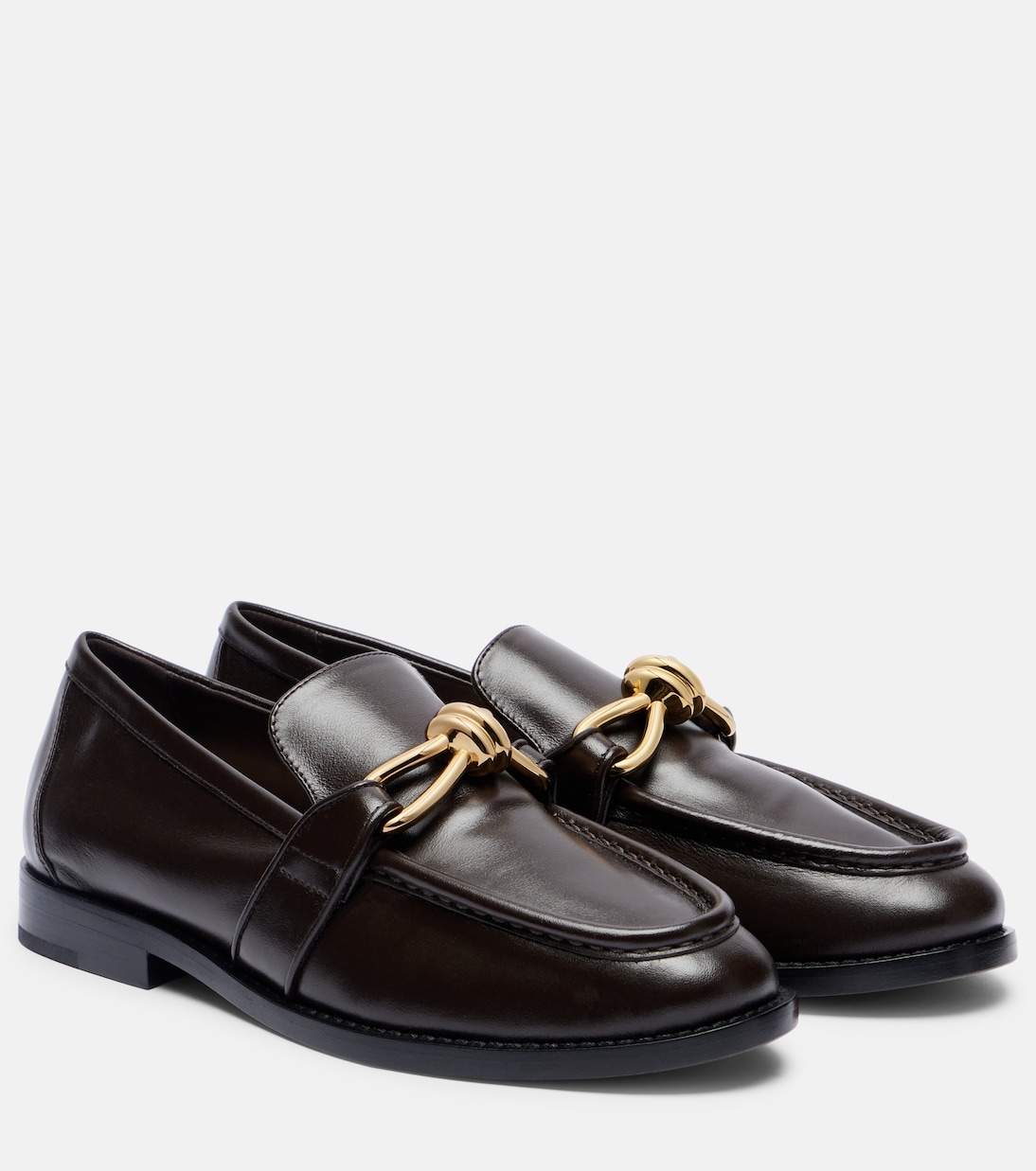 Кожаные мокасины Astaire Knot Bottega Veneta, Fondant