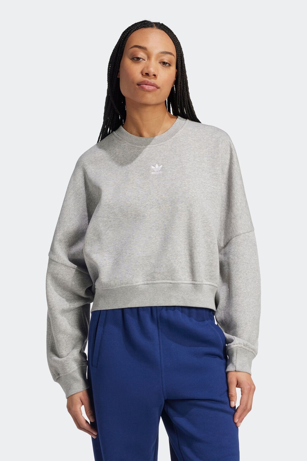 

Толстовка Adidas Essentials Crew Adidas Originals, серый