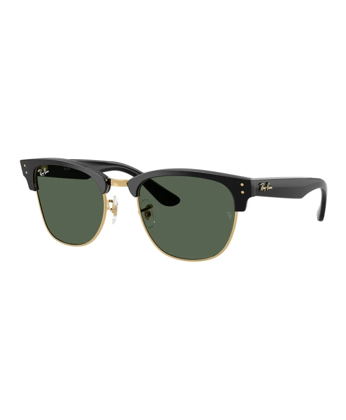 

Темные солнцезащитные очки с обратной стороны Clubmaster Ray-Ban, черный