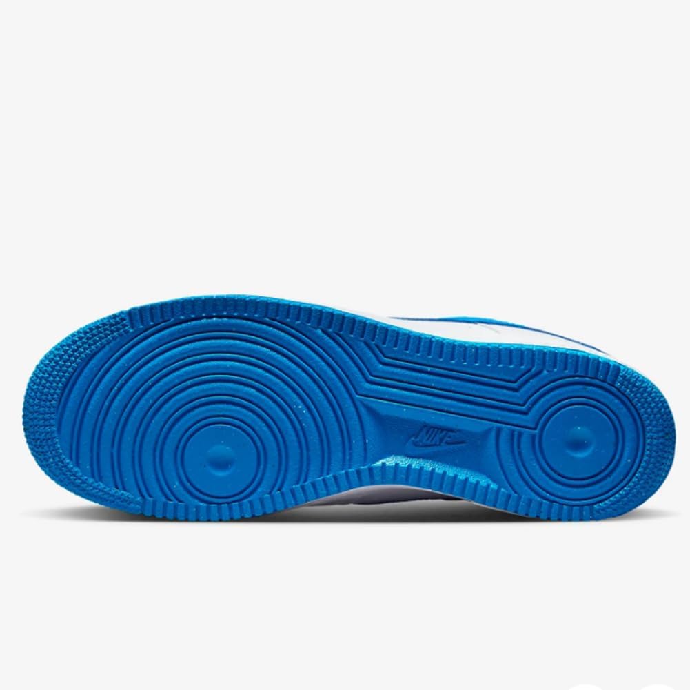 Кроссовки Nike Unisex Air Force 1 07, белый/белый/синий — фото 4