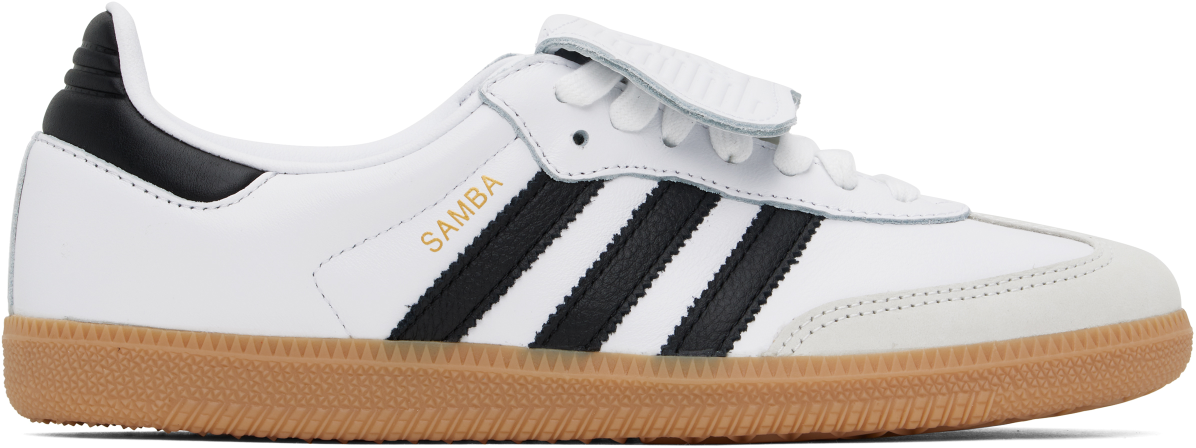 

Бело-черные кроссовки Samba LT Adidas Originals, Cloud white/Core black/Gold metallic, Черный, Бело-черные кроссовки Samba LT Adidas Originals, Cloud white/Core black/Gold metallic