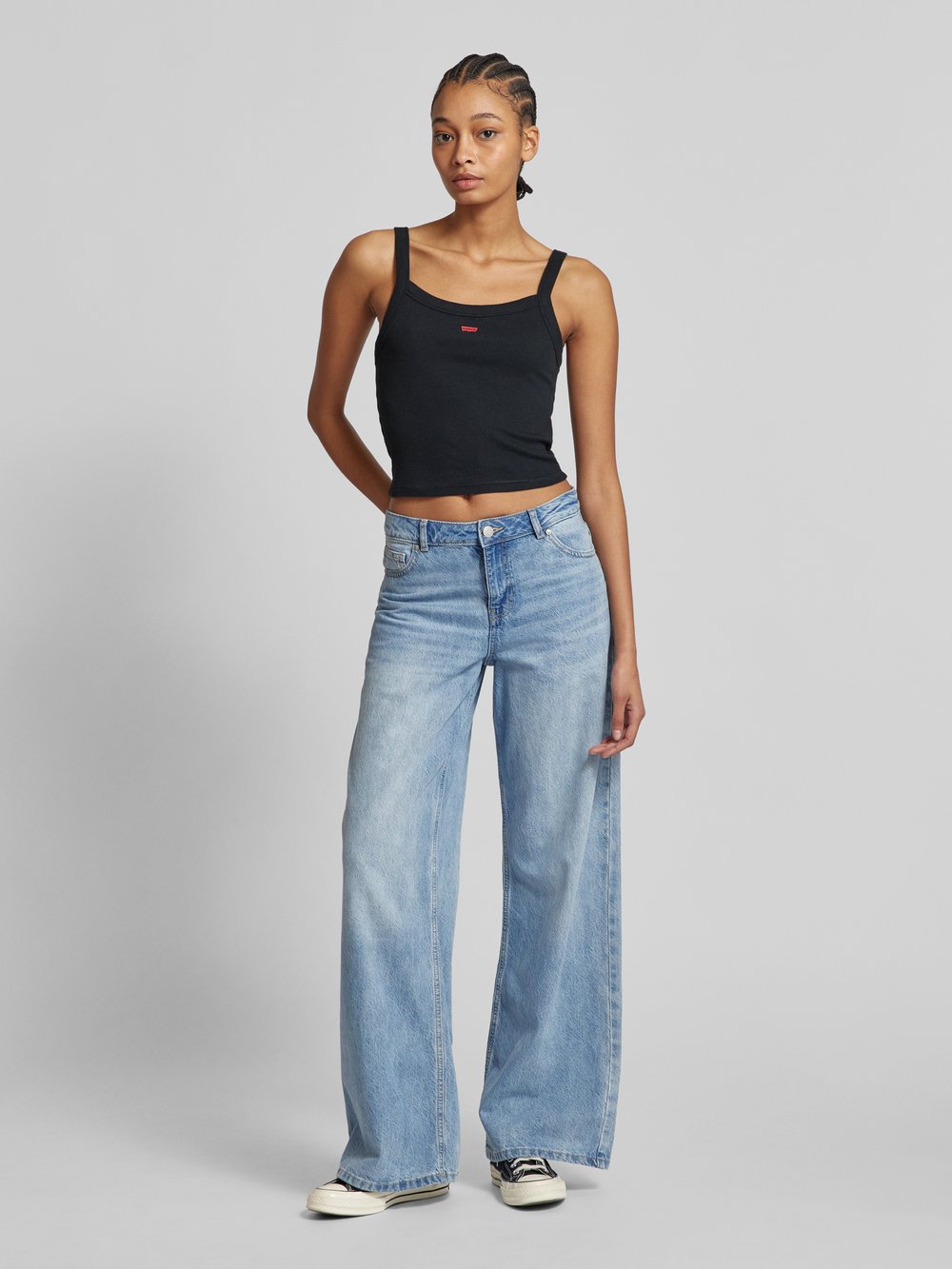 

Ребристая майка Levi's, черный