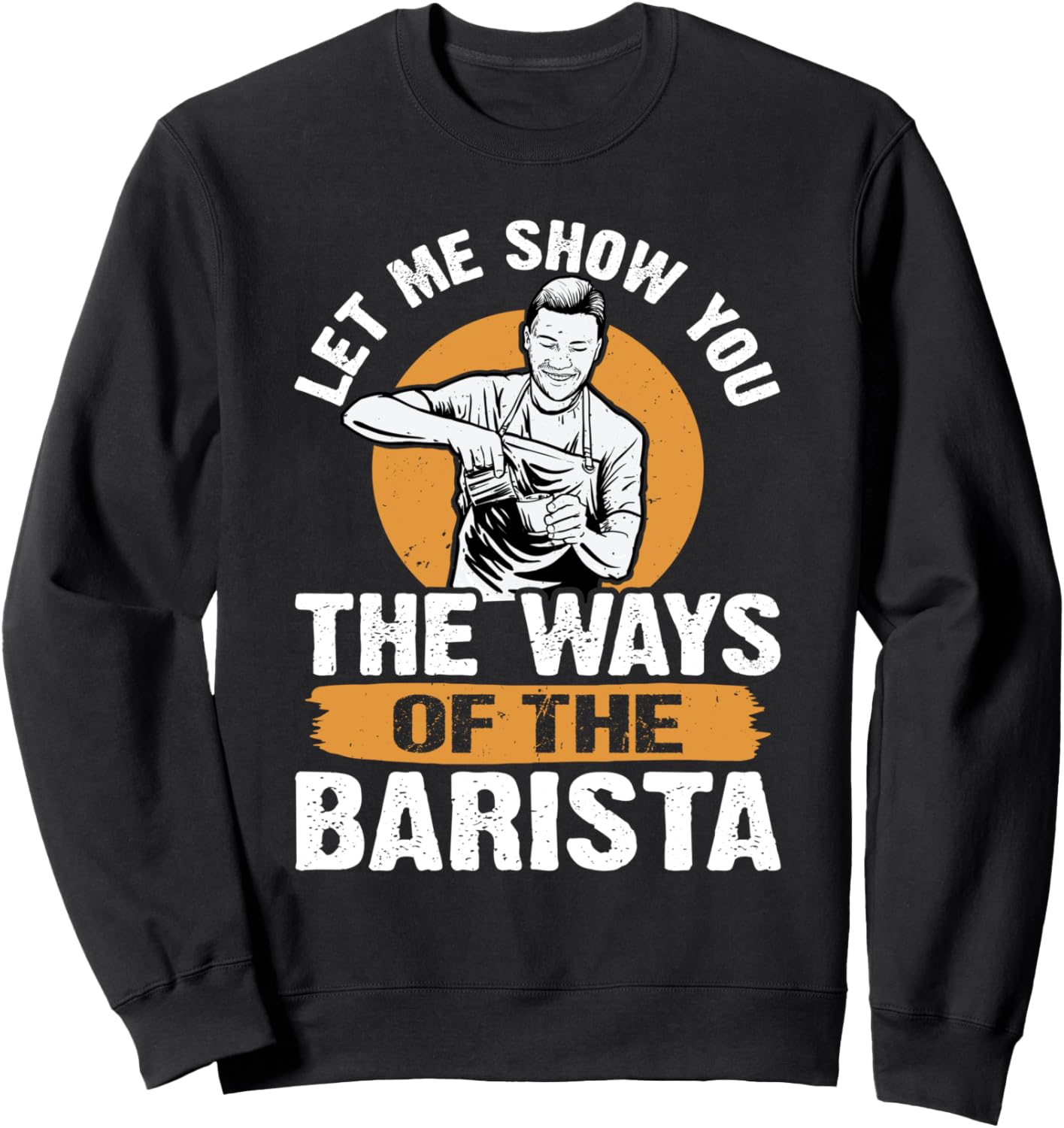 

Толстовка «Бариста: Позвольте мне показать вам тонкости профессии бариста», черная Coffee Maker Design For Baristas