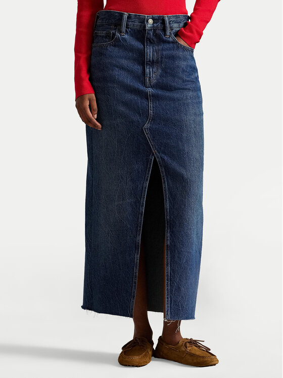 

Джинсовая юбка regular fit 211A95501001 Polo Ralph Lauren, синий