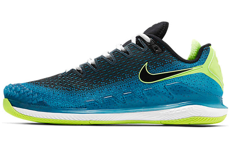 

Теннисные кроссовки Air Zoom Vapor X унисекс с низким верхом Сине-зелено-черные Nike