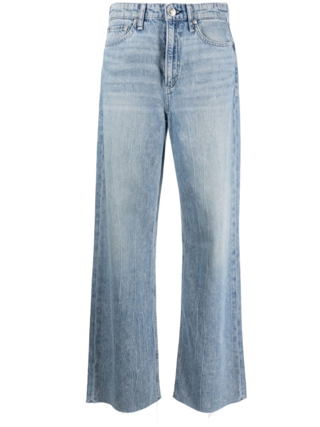 

rag & bone джинсы Flatherweight Logan Mira средней посадки, синий