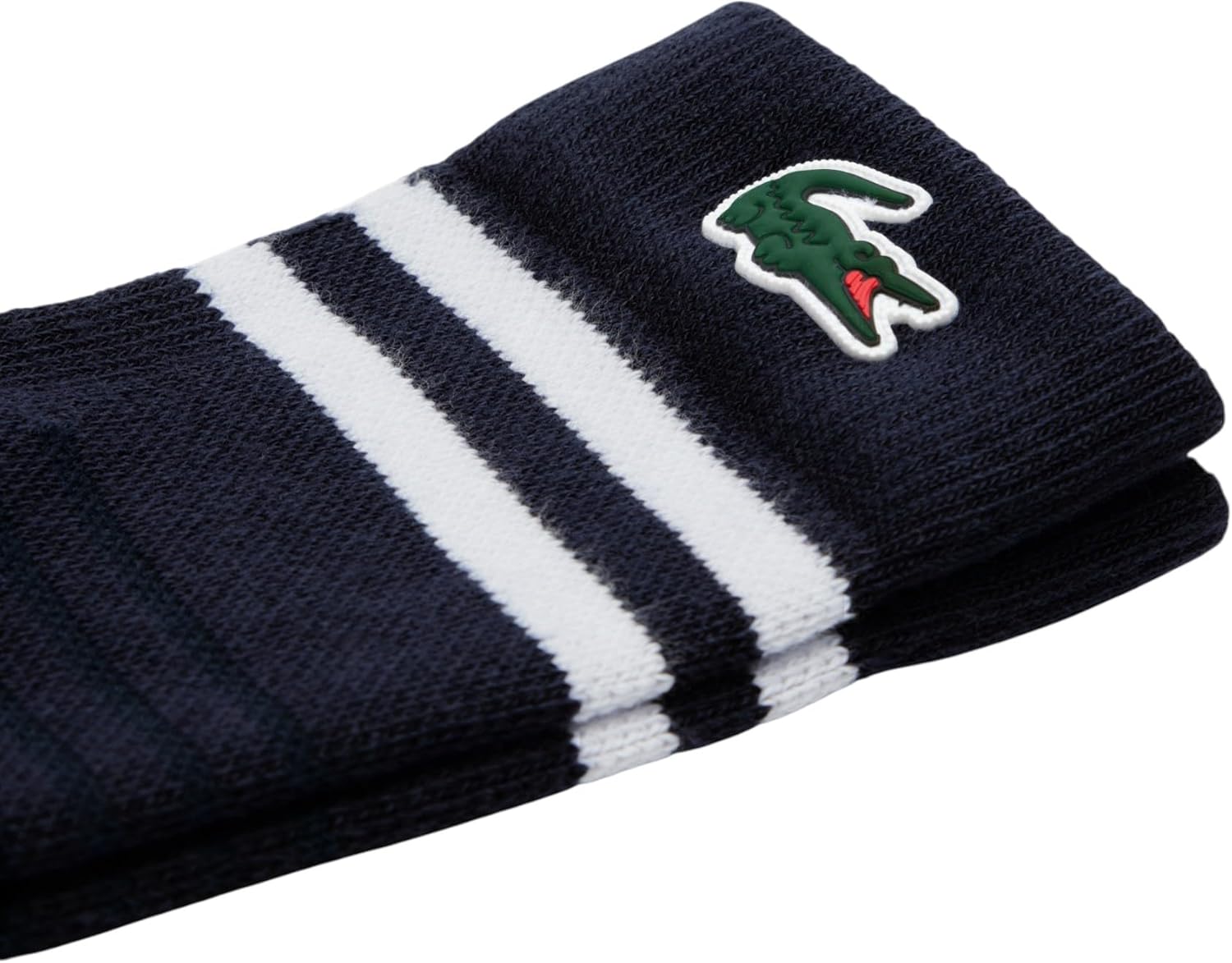 Мужские спортивные носки Lacoste Sport Breathable Cotton, Navy Blue/White — фото 3