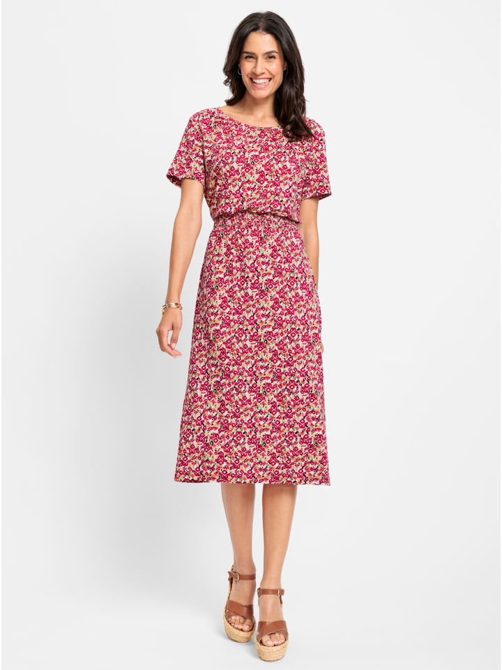 

Платье из джерси с принтом клубнично-лаймового цвета WITT WEIDEN