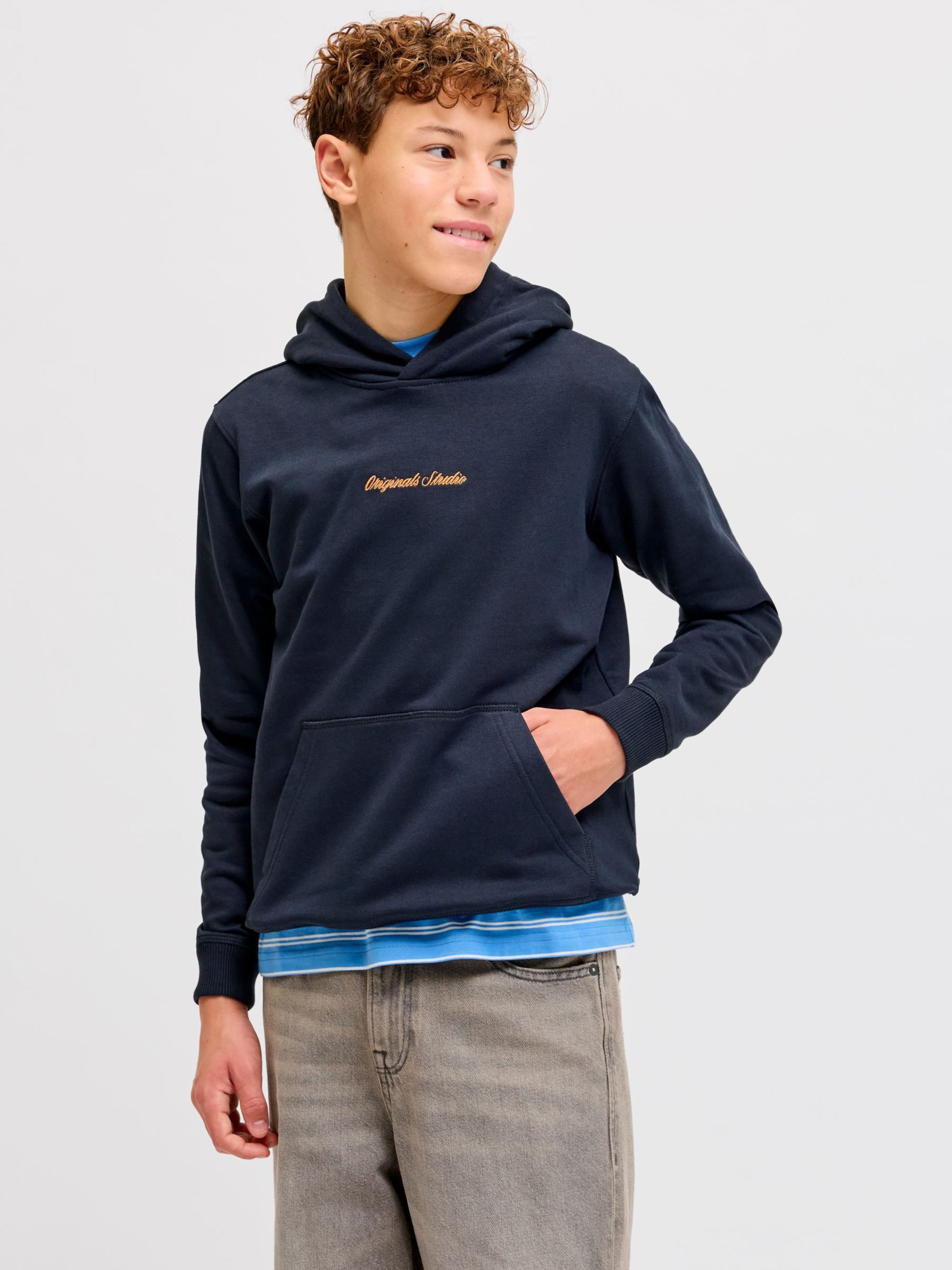 Jack & Jones Junior Толстовка 'JORNorrebro' в темно-синем цвете — фото 2