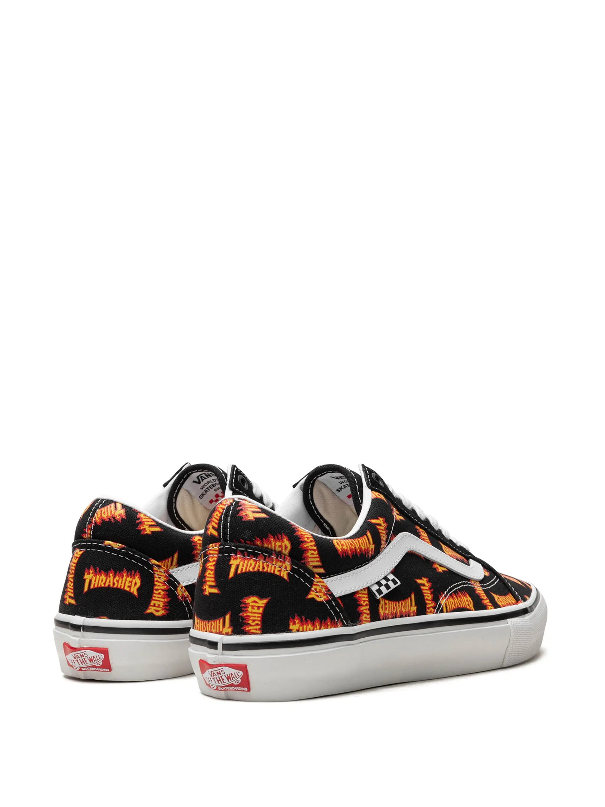 Кеды Old Skool Thrasher All Over Flame Logo из коллаборации с Thrasher Vans, черный — фото 3