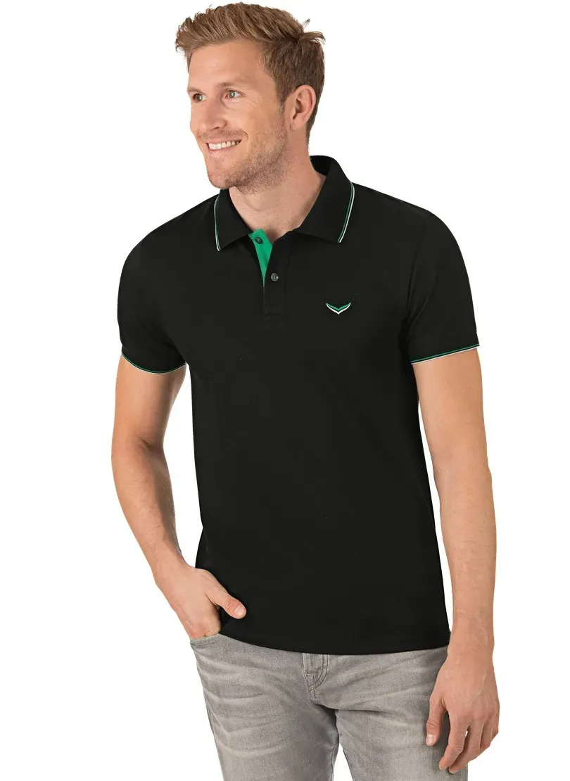 

Рубашка-поло Trigema "TRIGEMA Slim Fit Polo Shirt", черный