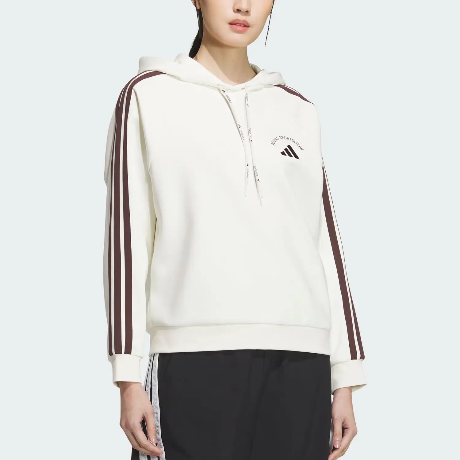 Спортивная толстовка SOFT DOUBLEKNIT женская Adidas, белый — фото 3