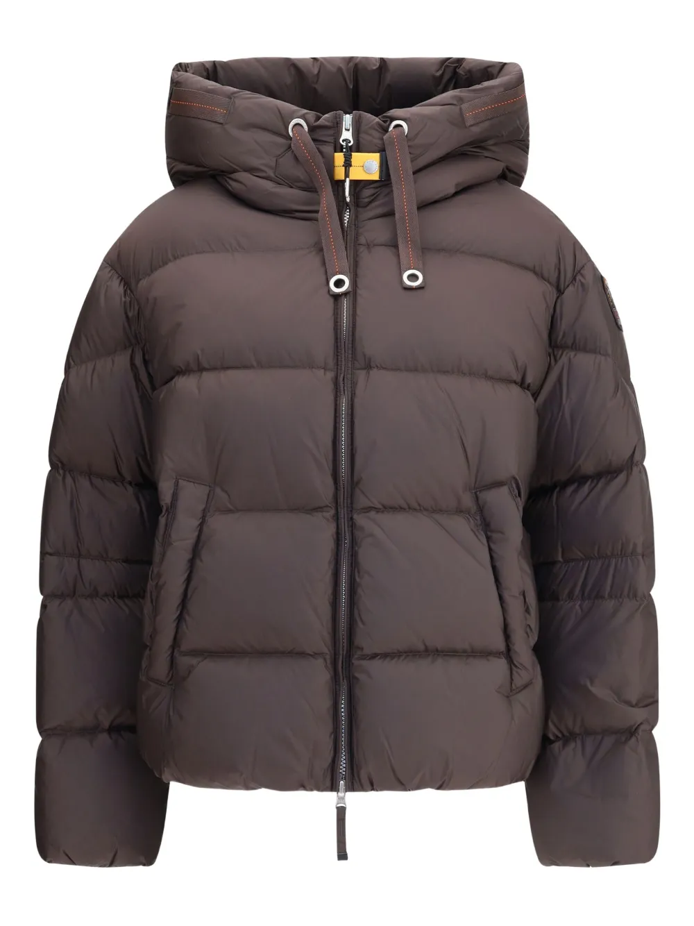 

Стеганый пуховик с капюшоном Parajumpers, коричневый