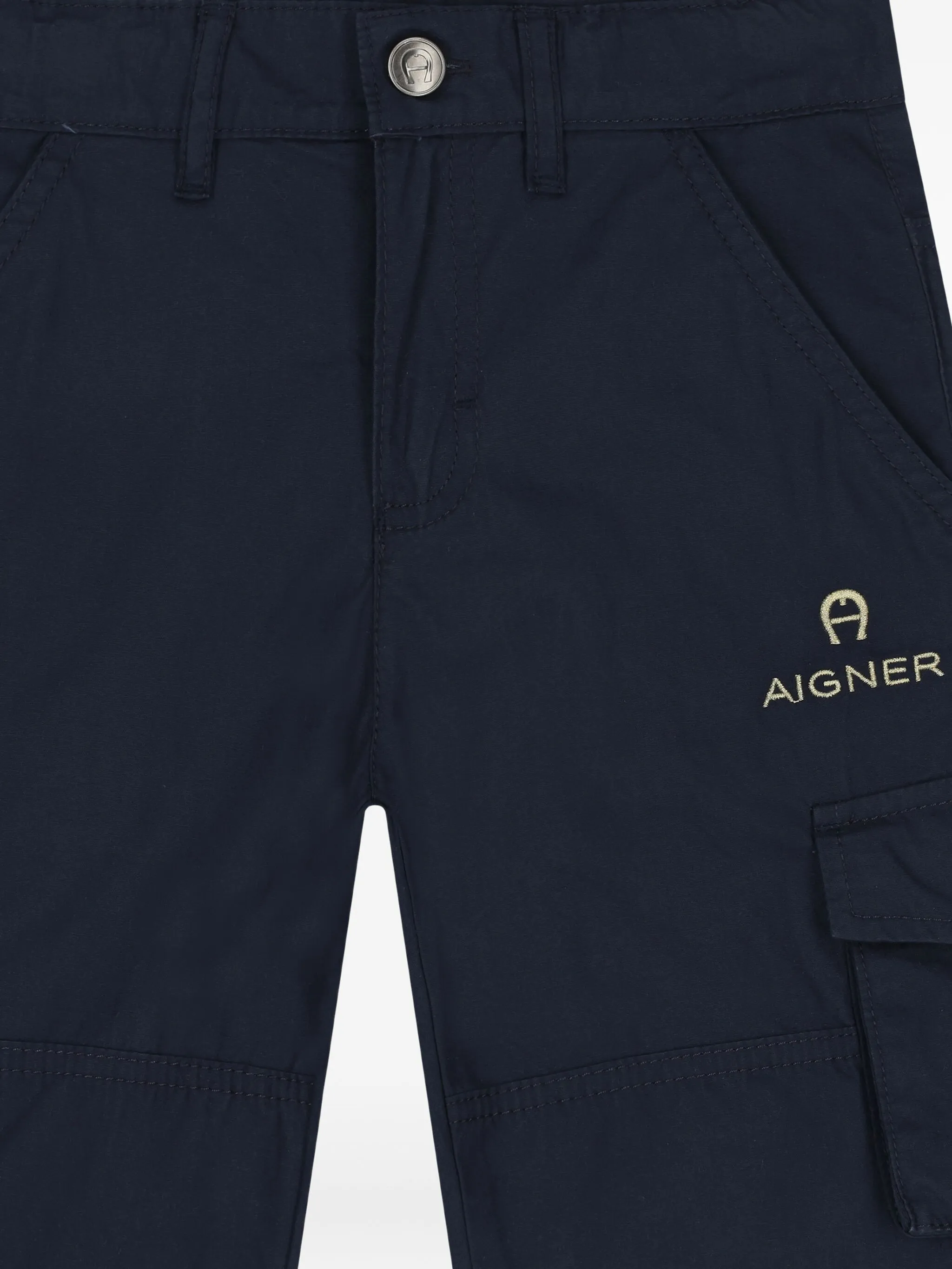 Шорты карго Aigner Kids, синий — фото 3