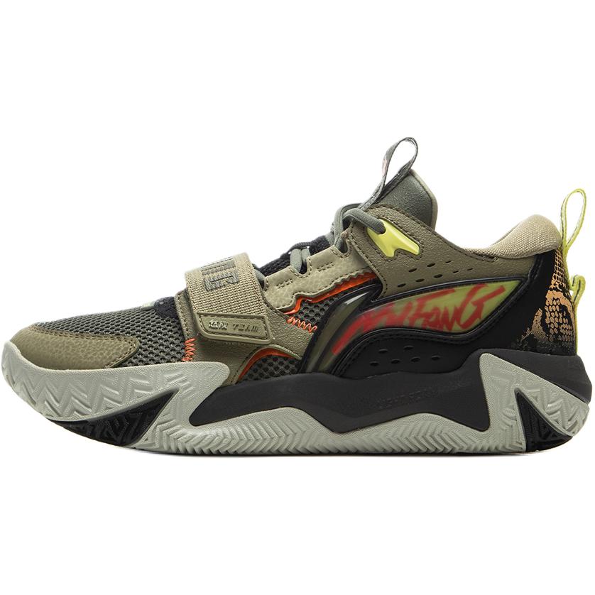 

LINING YOUNG Детские баскетбольные кроссовки low top Black Green, нескользящие, износостойкие