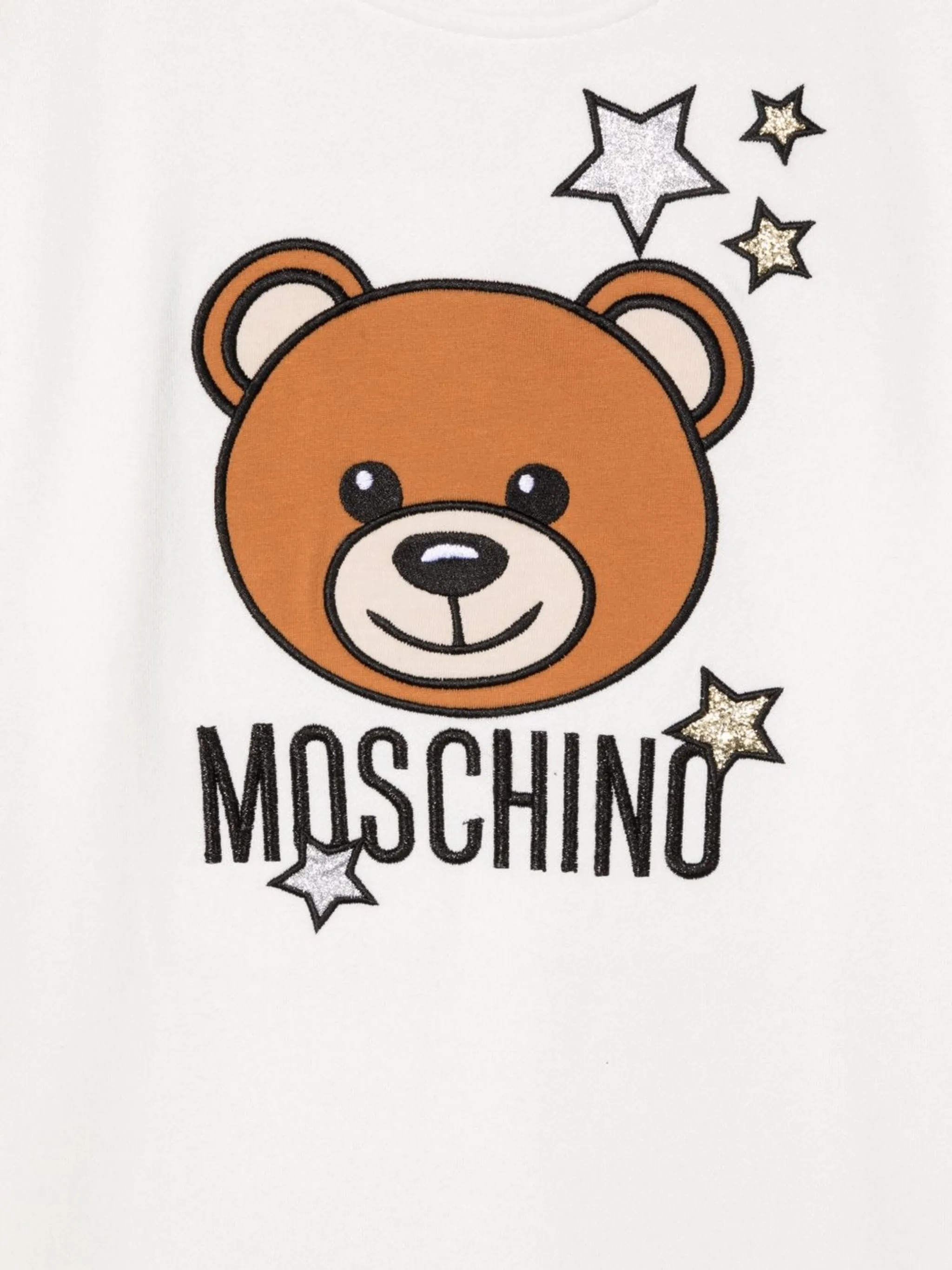Платье Teddy Bear Moschino Kids, белый — фото 3
