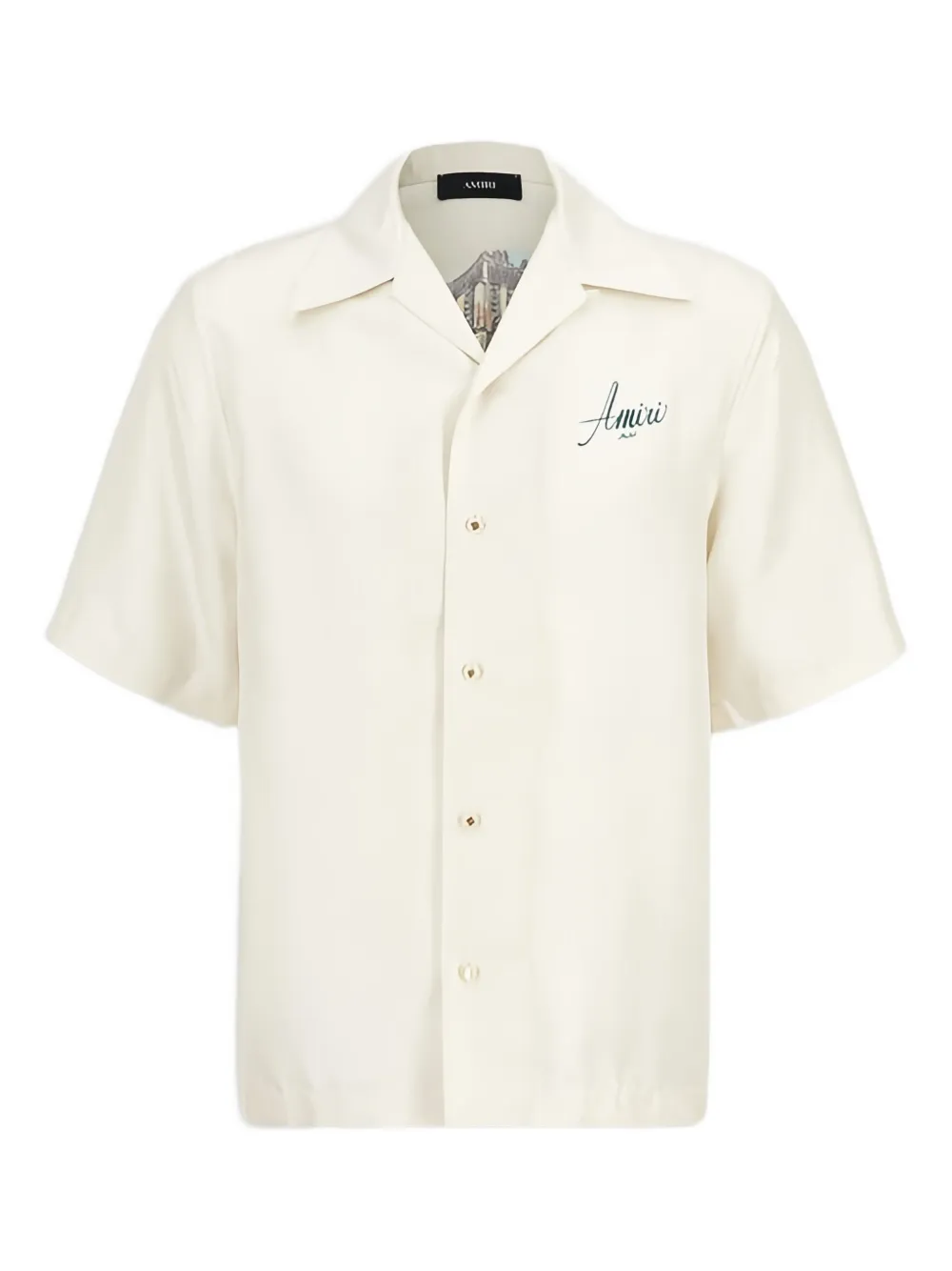 

Рубашка с короткими рукавами и принтом зданий AMIRI, белый