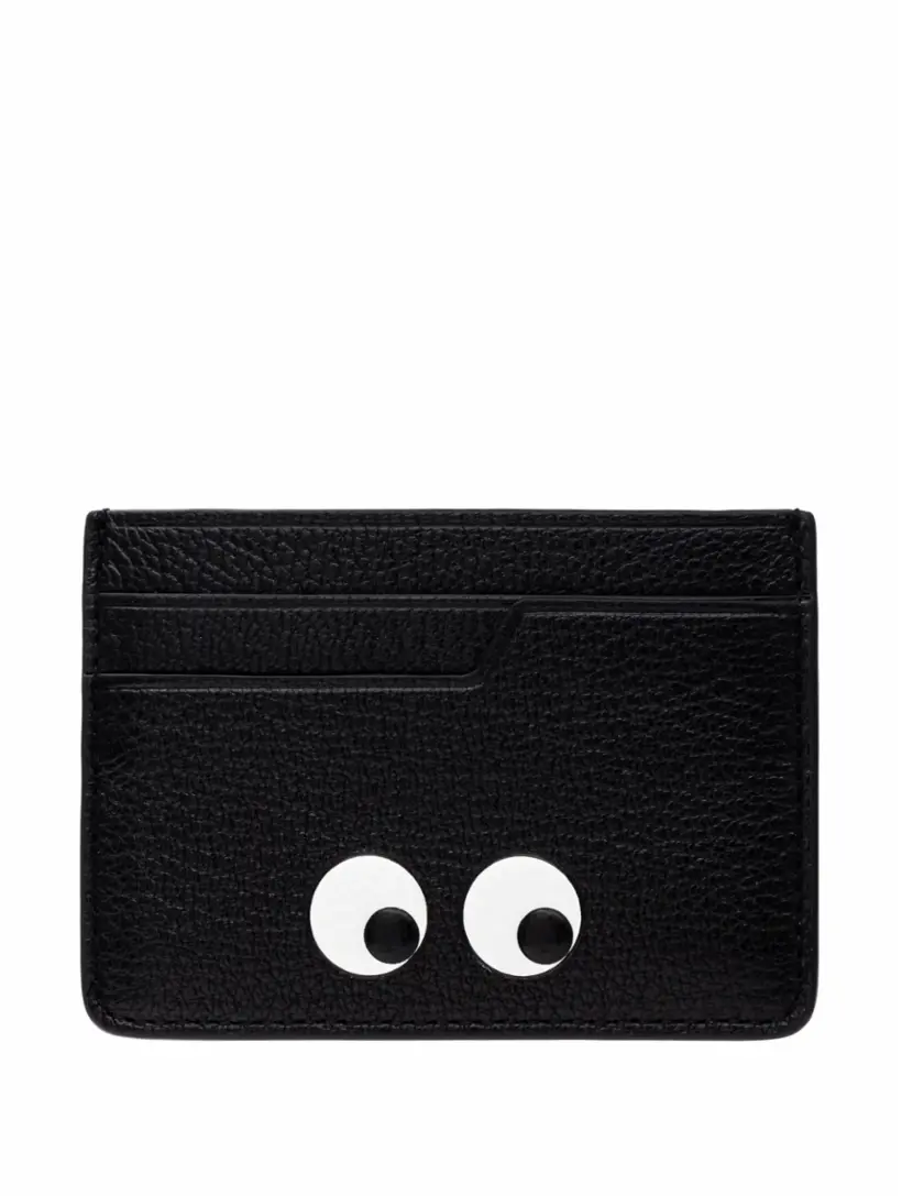 

Кожаная визитница Eyes Anya Hindmarch, черный