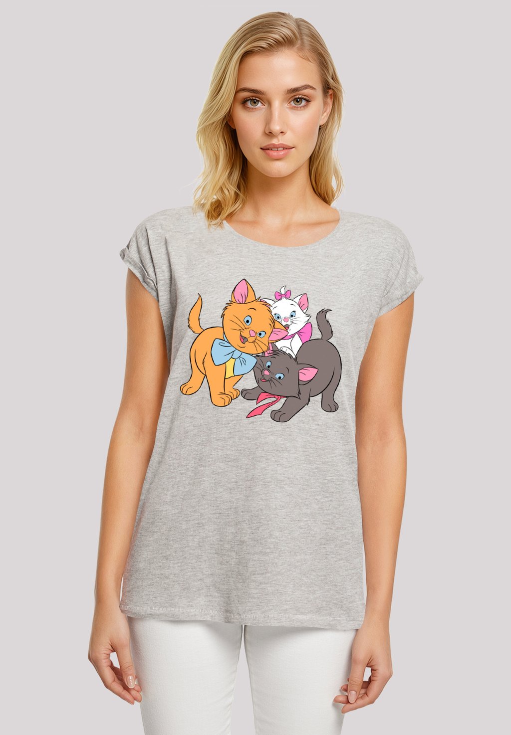 

Футболка с принтом DISNEY ARISTOCATS LITTLE FRIENDS F4NT4STIC, серый