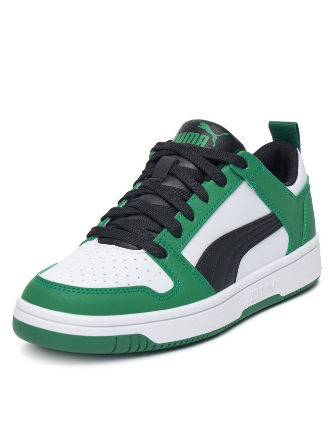 Кроссовки REBOUND LAYUP LO SL JR 37049024 Puma, зеленый — фото 2