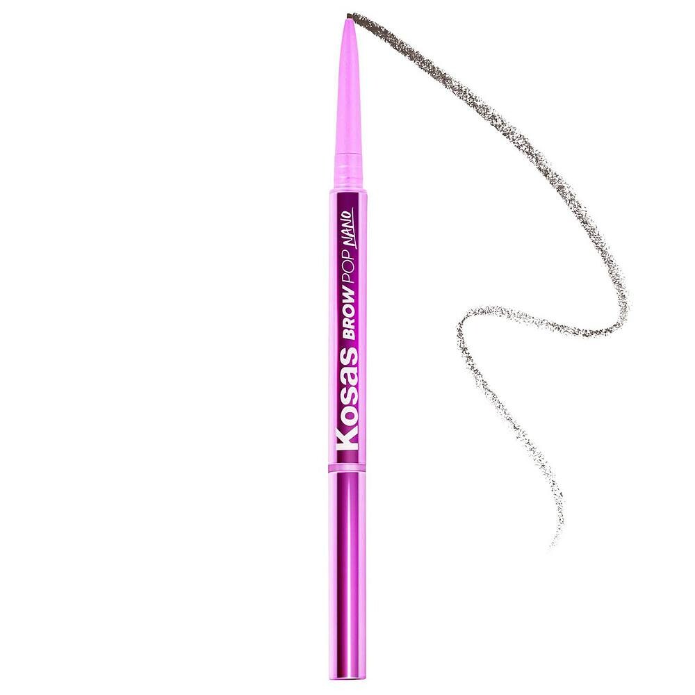 

Kosas Brow Pop Nano Ультратонкая детализация + растушеванный карандаш для бровей, цвет Dark Brown