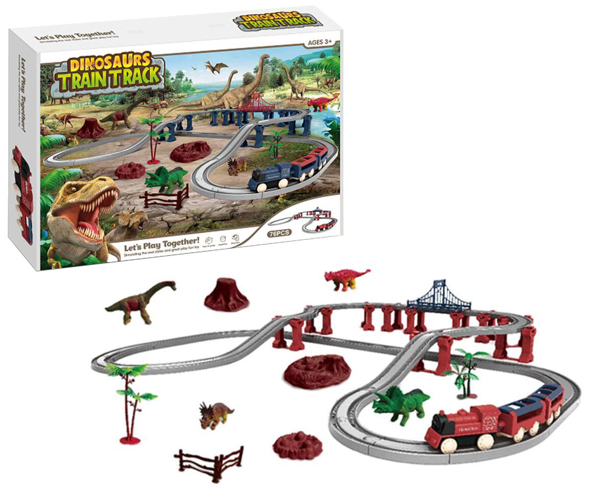 

Игрушка Dino Train с 78 элементами на батарейках для детей Trifox