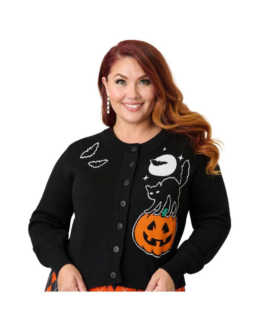 

Укороченный женский кардиган 1950-х годов Unique Vintage, Black