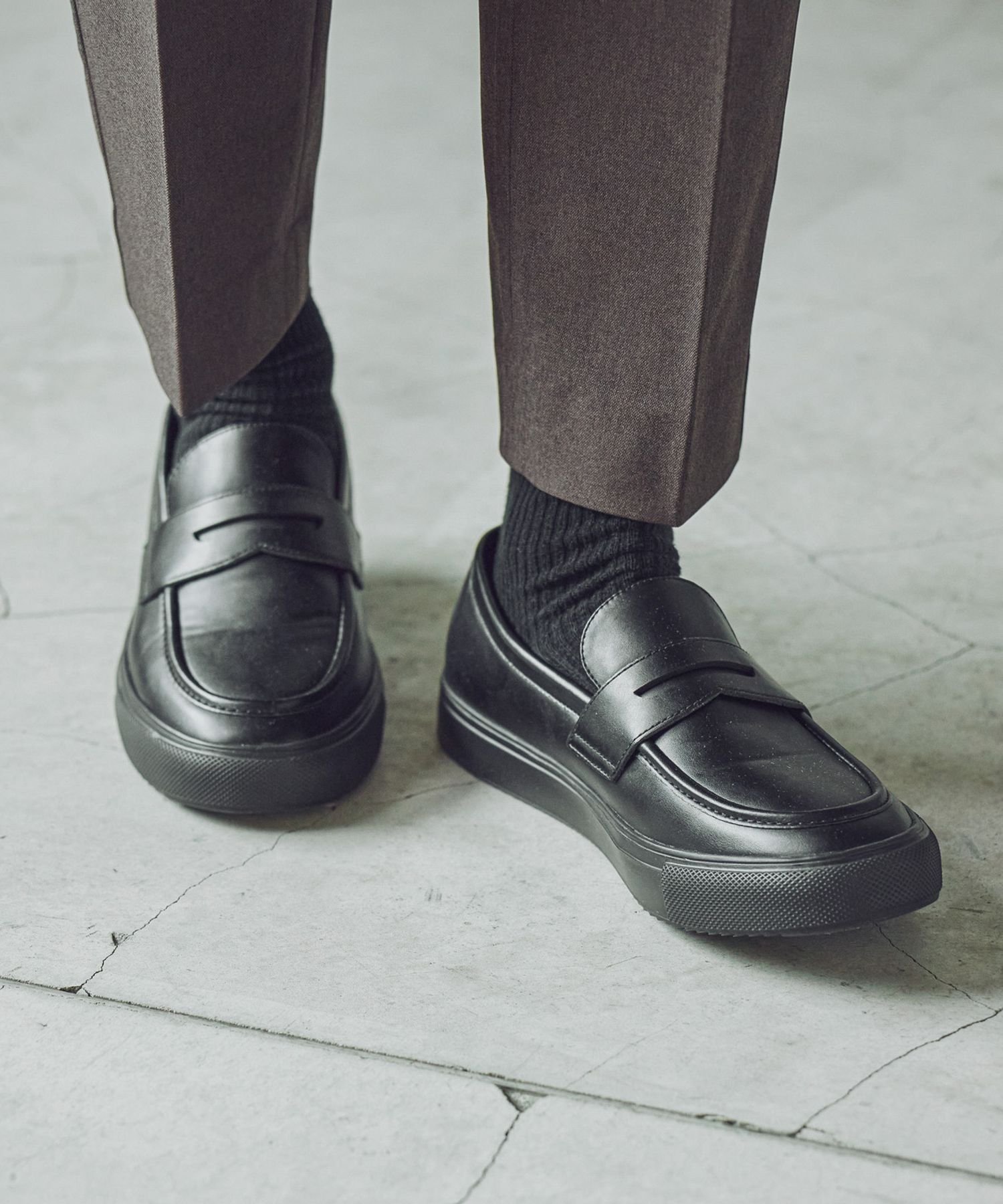 Разноцветные кроссовки из искусственной кожи Relaxation/598288 GLOBAL WORK, Loafers Black 17
