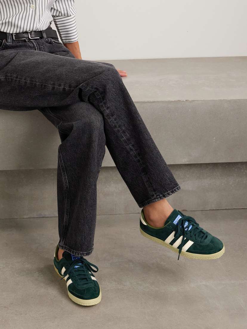 Замшевые кроссовки Roelle spezial с кожаной отделкой Adidas Originals, зеленый — фото 2